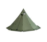 OneTigris Rock Fortress Tipi Tent Tent for 4-6 People Pyramid Tent | Hot Tent Winter Tent 3000 mm Hydrostatic Head Pyramid Design for Camping, Car and Outdoor