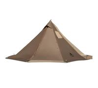 OneTigris Smokey HUT Hot Tent with Stove Jack, Ultralight 4 Season Tipi Tent with Snow Skirt & Detachable Floor for Camping, Hiking, Bushcraft, Backpacking (Coyote Brown - New)