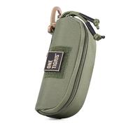 OneTigris Tactical Glasses Case Molle Glasses Hardcase,Shockproof Sunglasses Carrying Case 1000D Nylon Eyewear Protective Box for Spectacle Googles Sport Glasses-Ranger Green