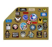 OneTigris Tactical Patch Display Board, Foldable Morale Patch Wall Panel for Military Patches, Airsoft Gear, Name Tapes & Badge Collection, Hook & Loop Display Organizer- L: 109 x 70cm / M: 45 x 58cm