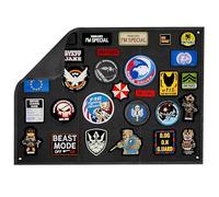 OneTigris Tactical Patch Display Board, Foldable Morale Patch Wall Panel for Military Patches, Airsoft Gear, Name Tapes & Badge Collection, Hook & Loop Display Organizer- L: 109 x 70cm / M: 45 x 58cm