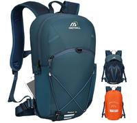 ONETOALL Cycling Backpack, Lightweight & Waterproof Running Bag with Detachable Waist Belt, 12L Small Hiking Rucksack for Biking Trekking Skiing