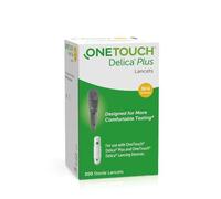 OneTouch® Delica® Plus Sterile Blood Glucose Test Lancets for Self-Monitoring of Blood Glucose I 200 Sterile Lancets I Blood Glucose Testing at Home or on the Go I 1 Pack with 200 Sterile Lancets
