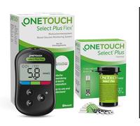 OneTouch Select Plus Flex Glucometer Starter Kit - Meter + 50 Genuine OneTouch Select Plus Test Strips - Blood Glucose Monitoring System for Diabetes
