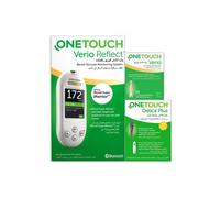 OneTouch Verio Reflect Blood Sugar Monitor + OneTouch Verio Test Strips 50's + OneTouch Delica Plus Offer Pack