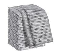 OneTreeTime 15PCS Double Sided Wire Dishwashing Rags Fiber Rag Reusable Kitchen Cleaning Wire Dish Towels Dish Cloths, Multifunctional Wire Cleaning Cloths Dishwashing Cloths for Kitchen For your be-t