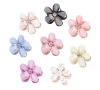OneTreeTime 16Pcs Flower Hair Clips Small Flower Hairpins Cute Flower Shaped Hair Clips Sweet Mini Barrettes Mini Pearl Claw Flower Clips For Women Girls Wedding Birthday Party Girls Photograph Daily