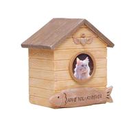 OneTreeTime Cats Ashes Box Pet Funeral Cremation Box with Memory Words Resin Cats Urns Box Keepsakes Cinerary Casket Funeral Cremation(Cat)
