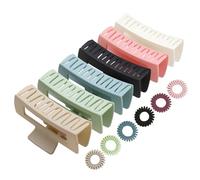 OneTreeTime Hair Claw Clips Strong Hold Rectangle Hair Clip Matte Solid Color Hair Jaw Clamp Non-Slip Catch Hair Clips Ju.mbo Hair Styling Accessories for Women Girls Thick Hair(6 Colours)(Set-1)