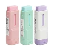 OneTreeTime Manual Pencil Sharpener with Eraser 3 Mini 2-in-1 Pencil Sharpener2 with Rubber Cover Single-Hole Pencil Sharpeners Students Kids School Office Art Tool, 3 Pack Set