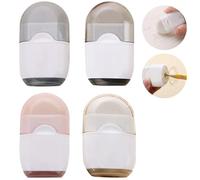 OneTreeTime Manual Pencil Sharpener with Eraser Mini 2-in-1 Pencil Sharpener with Rubber Cover Single-Hole Pencil Sharpeners Students Kids School Office Art Tool, 4 Pack Set