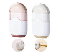 OneTreeTime Manual Pencil Sharpener with Eraser Pencil Sharpener with Container Mini 2-in-1 Pencil Sharpener Manual Pencil Sharpeners for Kids Adults Student School Home Office Supplies(Gray+Pink)