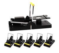 OneTreeTime Mouse Trap with High Capture Rate, 6or8 PCS Power Rat Traps That Work, Reusable and Humane Mouse Traps for Indoors and Outdoors, Mice Trap Easy to Use Safe for Family and Pets(6PCS+BLACK)