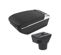 ONETREND Armrest For Kia For Rio2 Armrest Multi-functional Storage Box Upgrade For Car Center Console Automotive Interior Accessory Usb Armrests Storage Box(A2 Black line 7 USB)