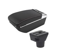 ONETREND Armrest For Kia For Rio2 Armrest Multi-functional Storage Box Upgrade For Car Center Console Automotive Interior Accessory Usb Armrests Storage Box(A1 Black red 7 USB)