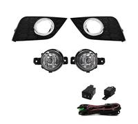 ONETREND Car Front Bumper Fog Lamp For Nissan For Sentra For Sylphy 2016 2017 2018 LED Fog Light Car DRL Daytime Running Lamp Bumper Driving Switch Relay Front Fog Lamps(Halogen)