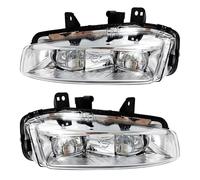ONETREND Car Front Bumper Fog Lamp For Range For Rover For Evoque 2011-2015 Car LED DRL Headlight Fog Lights Daytime Running Light Cover Front Fog Lamps(LED L and R)