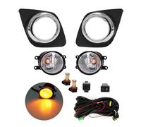 ONETREND Car Front Bumper Fog Lamp For Toyota For RAV4 2009 2010 2011 2012 Fog Light Led Daytime Running Lamp Daylight DRL Wateproof Wires Switch Button Front Fog Lamps(Led Yellow)