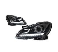 ONETREND Car Headlamp Assembly For Benz W204 C200 C300 C Class 2011-2013 Headlights Latest Styling LED DRL Dual Projector Car Accesorios Modified Auto Parts