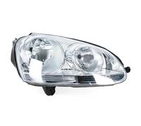 ONETREND Car Headlamp Assembly For VW For Jetta MK5 2006-2011 Headlight Head Lamp White Black Front Bumper Light Car Accessories(6 pins,White 1 Right)
