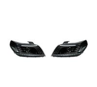 ONETREND Car Headlight Assembly For Chevrolet For Aveo 2008-2012 Head Lamp LED Headlights DRL Turn Signal good Beam Angel Eye Projector Lens