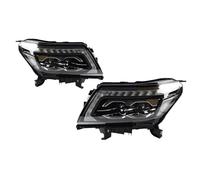 ONETREND Car Headlight Assembly For Navara For NP300 2017-2021 2 PCS Auto Car Head Light Parts Modified LED Lamps Headlights DRL Dual Projector Facelift