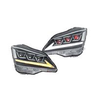 ONETREND Car Headlight Assembly For Toyota For Crown 2003 2004 2005 2006 2007 2008 12th Gen LED Headlights DRL Animation Front Lamps Assembly With Red Demon Eyes