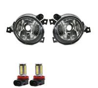 ONETREND Fog Lamp Light For VW For Caddy For Touran 2004-2008 Pair Left&Right Fog Lamp Front Bumper Anti Light 1T0941700C(With L*10 White)