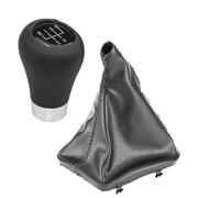 ONETREND Gear Stick Head for BMW 1 3 5 6 Serie E46 E53 E60 E61 E63 E65 E81 E82 E83 E87 Gear Shift Knob 5/6 Speed Car Lever with Leather Boot Cover(Shift knob and Boot)