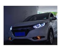 ONETREND Headlights Assembly For HR-V For Vezel 2014-2018 Headlights DRL Day Running Light Head Lamp LED Bi Xenon Bulb Fog Lights Car Accessory Car Headlight