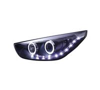 ONETREND Headlights Assembly For Hyundai For Ix35 2009-2012 Headlights Car Lights Headlight Angel Eyes Xenon HID LED Daytime Running Lights Car Headlight(Headlight No Bulb)