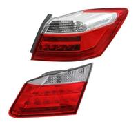 OneTrend Tail Lights For Accord For Sedan EX-L 2013 2014 2015 Left/Right Side Tail Lamp Rear Tail Light Brake Lamp With Rear Tail Light(Right-2PC)
