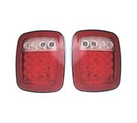 ONETREND Tail Lights For Jeep For Wrangler TJ CJ YJ 1998-2006 2pcs Car Rear Tail Turn Signal Lights 12V Rear Light(Clear Red cover)
