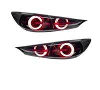 OneTrend Tail Lights For Mazda 3 For Axela 2014-2018 Car Taillight Sedan LED Auto Back Lamps Assembly Upgrade Hight Configure Style Design Rear Brake Light