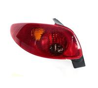 ONETREND Tail Lights For Peugeot 206 2002-2006 5 Door Hatchback No Bulb Taillights Turn Lights Brake Lights Reverse Lights Driving Lights Rear Light(1 Left)