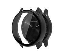 Onetuo Case for Garmin vívomove Sport, Hard PC Case with Glass Screen Protector Compatible with Garmin vívomove Sport Smartwatch (Black)
