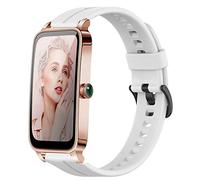 onetuo Compatible for BOCLOUD Smart Watch Band, Silicone Replacement Soft Band Wristbands Straps BOCLOUD Smart Watch 1.45" / MorePro HM08 /FITVII HM08 Smart Watch (White)