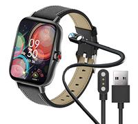 onetuo Compatible with FMK Smart Watch Charger, Magnetic USB Replacement Charging Cable Compatible with FMK I18 1.69" Smart Watch (Black)