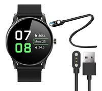 onetuo Compatible with SoundPEATS Watch 2 Charger, Magnetic USB Charging Cable Replacement Charger Cable Compatible with SoundPEATS Watch 2 (Black)