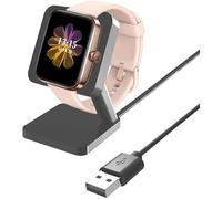 onetuo Stand Suit for Tensky Smart Watch, Charging Stand Desk Watch Stand Holder Charging Dock Station Compatible with Tensky TK01 Smart Watch -1.5 inch (Black)