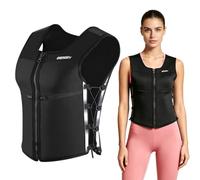 ONETWOFIT Adjustable Weighted Vest for Women 5kg/8kg Adjustable Waist Size | Rucking Vests for Walking with Zipper Silicone Weights,Running Walking GYM Home,Removable Reflective Strips