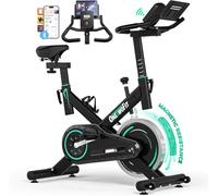 ONETWOFIT Exercise Bike, Exercise Bikes for Home Use Spin Bike with Adjustable Magnetic Resistance, Professional Quiet Stationary Bike with LCD Display, Tablet Holder for Home Gym Use