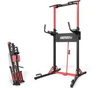 ONETWOFIT Foldable pull-up bar, freestanding, power tower, dip station, pull-up tower, height-adjustable multifunctional power station for home