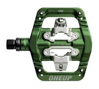 OneUp Components Clip Pedals - Dark Green