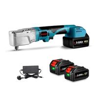 ONEVAN Cordless Wrench Electric Power Ratchet - 550 Nm Max Torque, 1600 RPM Drive Wrench with Variable Speed, for Vehicle and Industrial Use (incl. 2 Batteries)