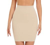 ONEW Shapewear Dress Slip Shaping Half Slips Under Dress Tummy Control Slimming Slip Body Shaper Seamless Underwear for Women Light Beige M