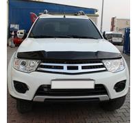 Oneway Bonnet Protector compatible with Mitsubishi L200 Triton 4 2007-2014 - Gloss black