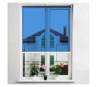 OneWay Mirror Roller ShadesReflective SeeThrough Blinds for Daytime Privacy BlueSilver Perfect for Home Office 155cm x 240cm (61" x 94.4")