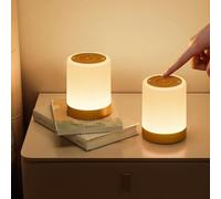 ONEWAY Night Light 2-Pack, Portable USB Rechargeable Touch Control Bedside Lamps with 256 Colour RGB Dimmable, 5 Modes & Memory & Timer, Soft Nursery Lighting for Breastfeeding, Camping, Bedroom