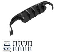 Oneway Rear Diffuser compatible with Audi A3 8Y S-Line/S3 Sedan/Sportback 2020- - Gloss black